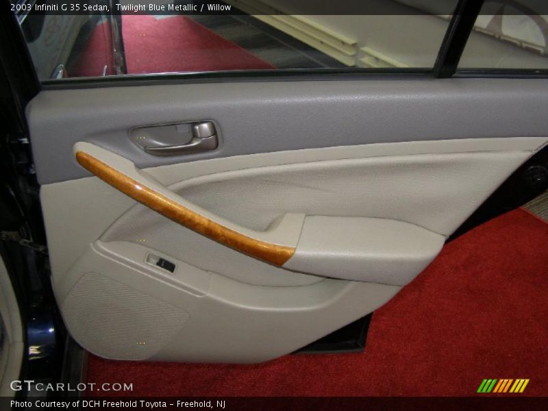 Twilight Blue Metallic / Willow 2003 Infiniti G 35 Sedan