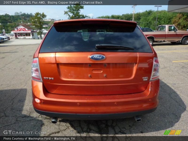 Blazing Copper Metallic / Charcoal Black 2007 Ford Edge SEL Plus AWD