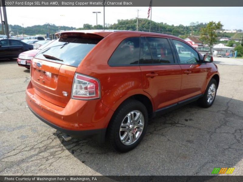 Blazing Copper Metallic / Charcoal Black 2007 Ford Edge SEL Plus AWD