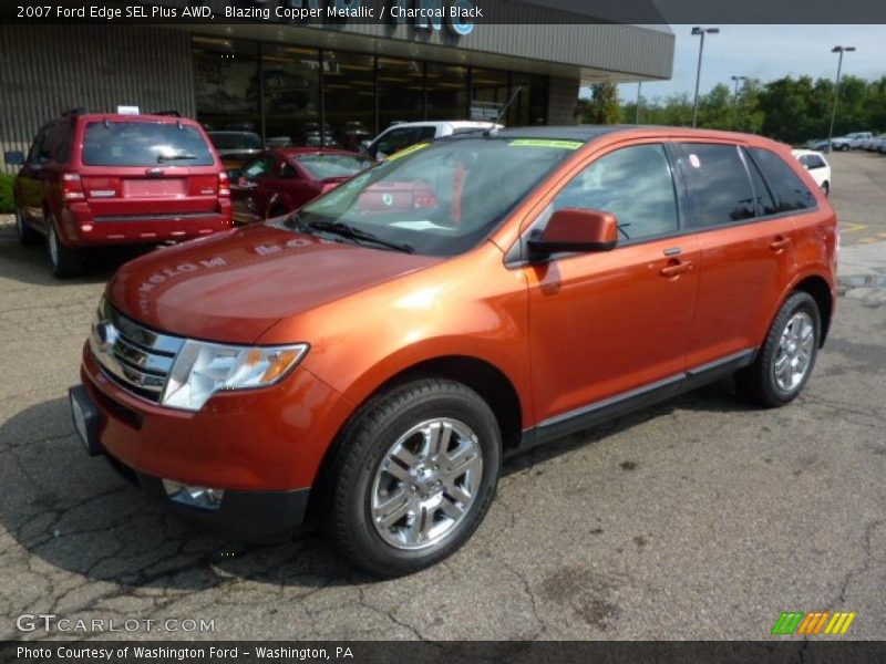 Blazing Copper Metallic / Charcoal Black 2007 Ford Edge SEL Plus AWD