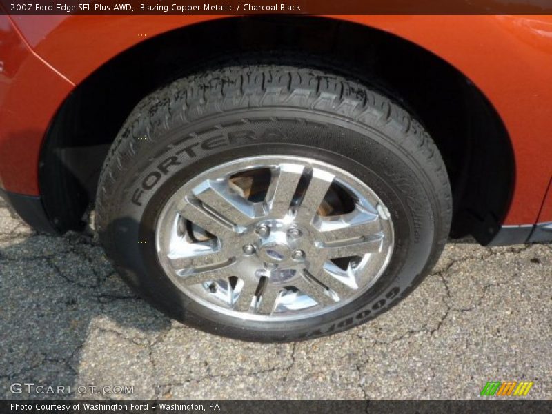 Blazing Copper Metallic / Charcoal Black 2007 Ford Edge SEL Plus AWD