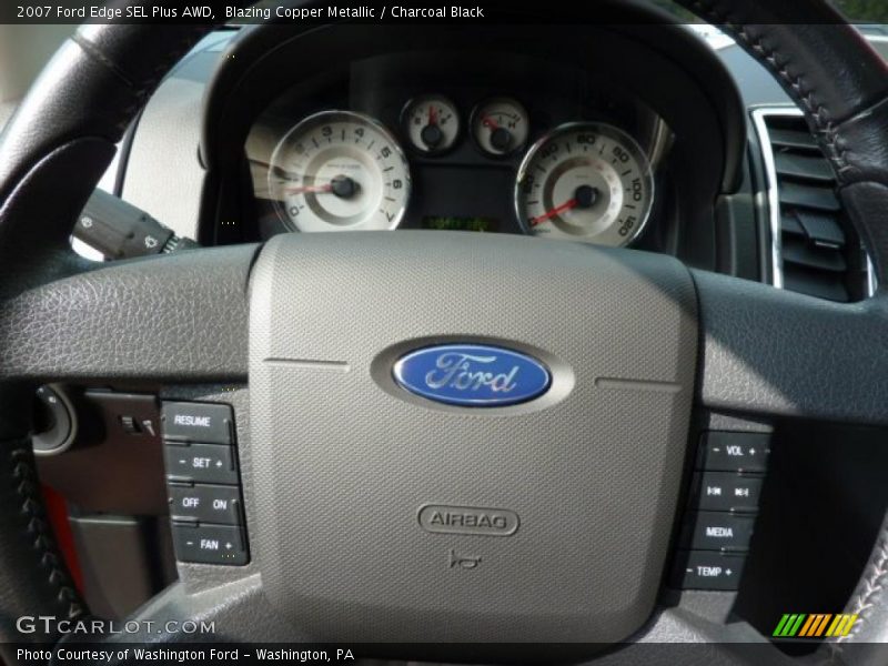Blazing Copper Metallic / Charcoal Black 2007 Ford Edge SEL Plus AWD