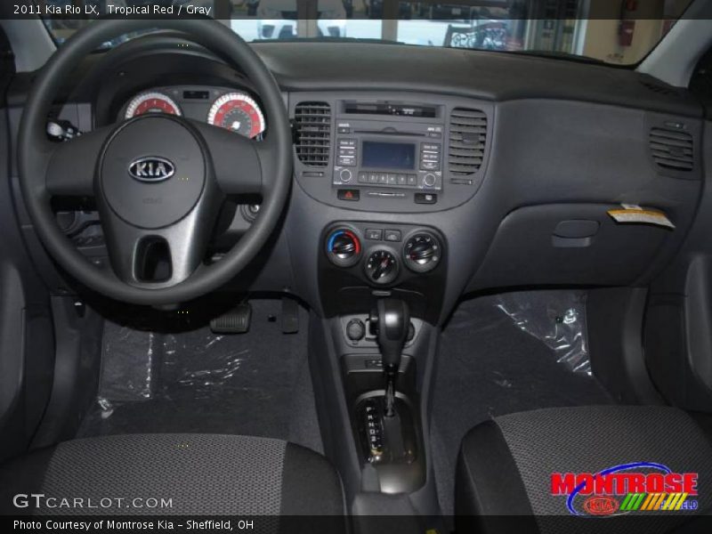 Tropical Red / Gray 2011 Kia Rio LX