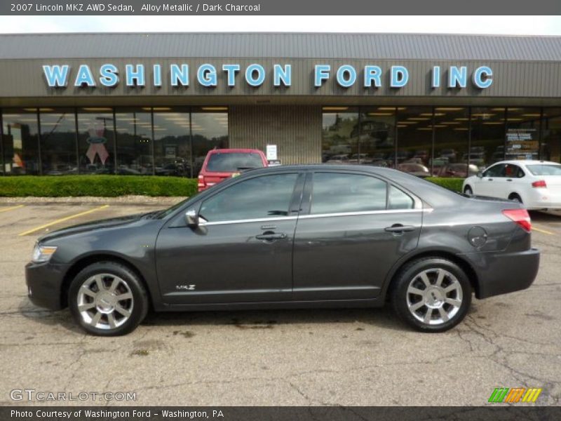 Alloy Metallic / Dark Charcoal 2007 Lincoln MKZ AWD Sedan