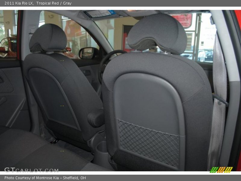 Tropical Red / Gray 2011 Kia Rio LX