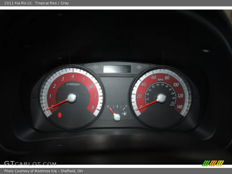 Tropical Red / Gray 2011 Kia Rio LX