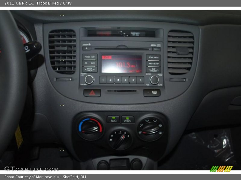 Tropical Red / Gray 2011 Kia Rio LX