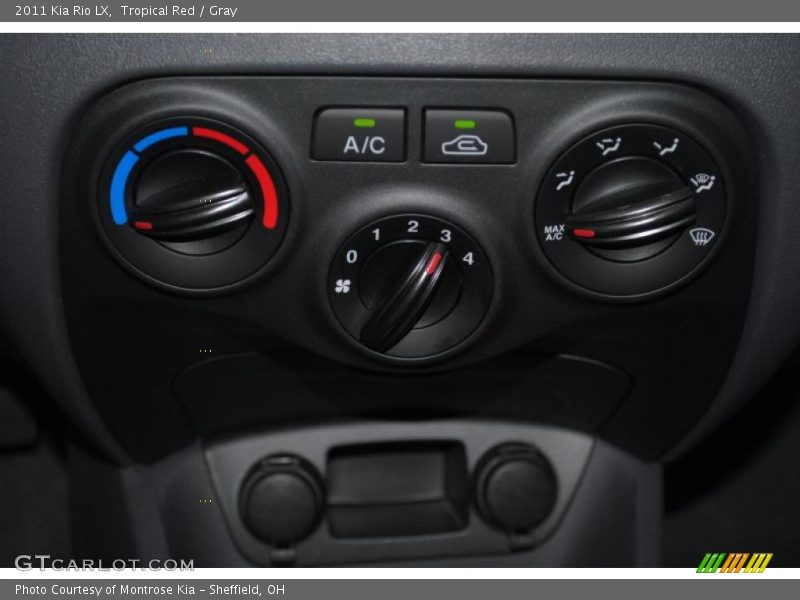 Tropical Red / Gray 2011 Kia Rio LX