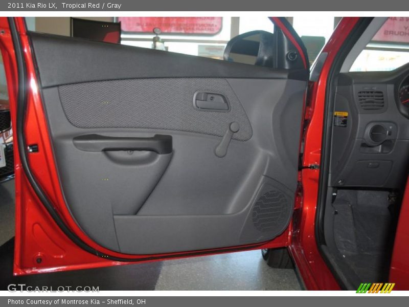 Tropical Red / Gray 2011 Kia Rio LX