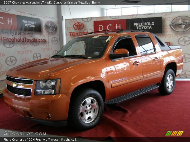 Sunburst Orange Metallic / Ebony 2007 Chevrolet Avalanche LT 4WD