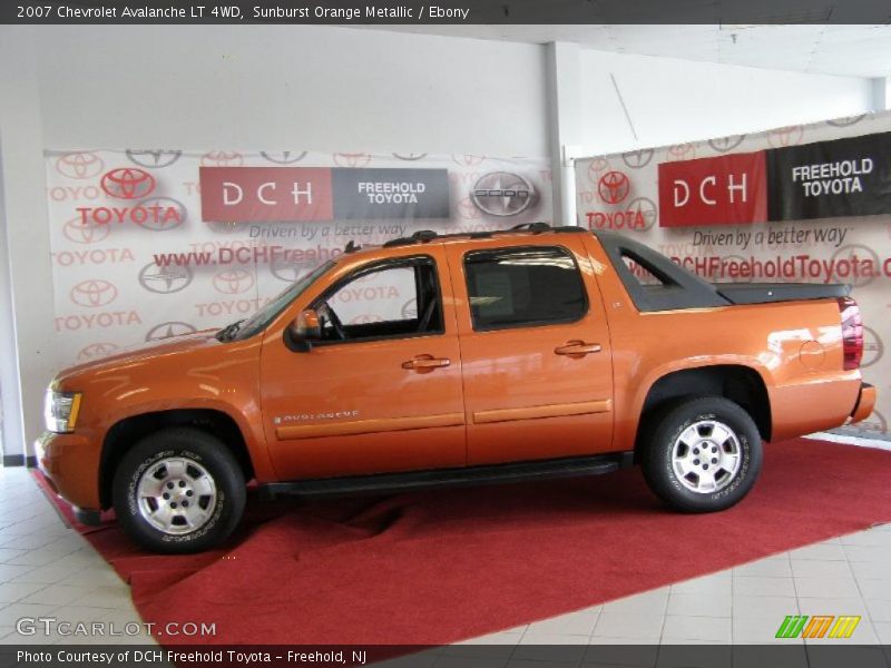 Sunburst Orange Metallic / Ebony 2007 Chevrolet Avalanche LT 4WD