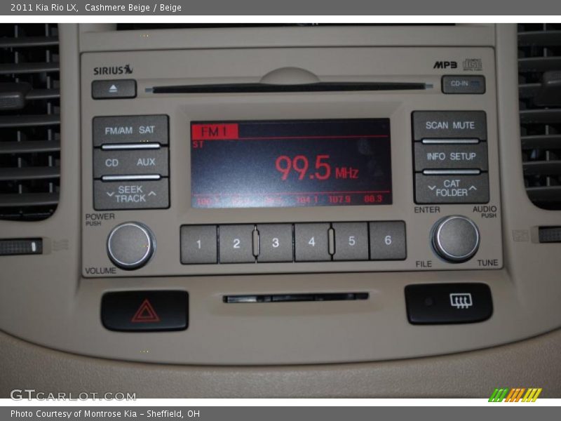 Cashmere Beige / Beige 2011 Kia Rio LX