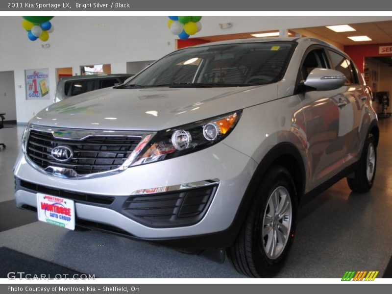 Bright Silver / Black 2011 Kia Sportage LX
