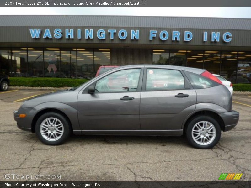 Liquid Grey Metallic / Charcoal/Light Flint 2007 Ford Focus ZX5 SE Hatchback