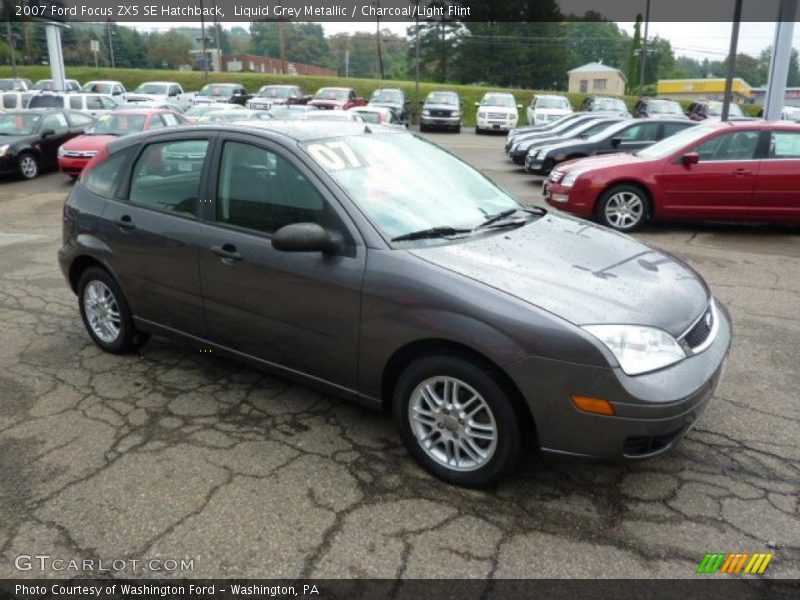Liquid Grey Metallic / Charcoal/Light Flint 2007 Ford Focus ZX5 SE Hatchback