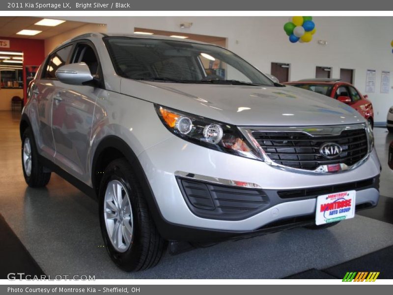 Bright Silver / Black 2011 Kia Sportage LX