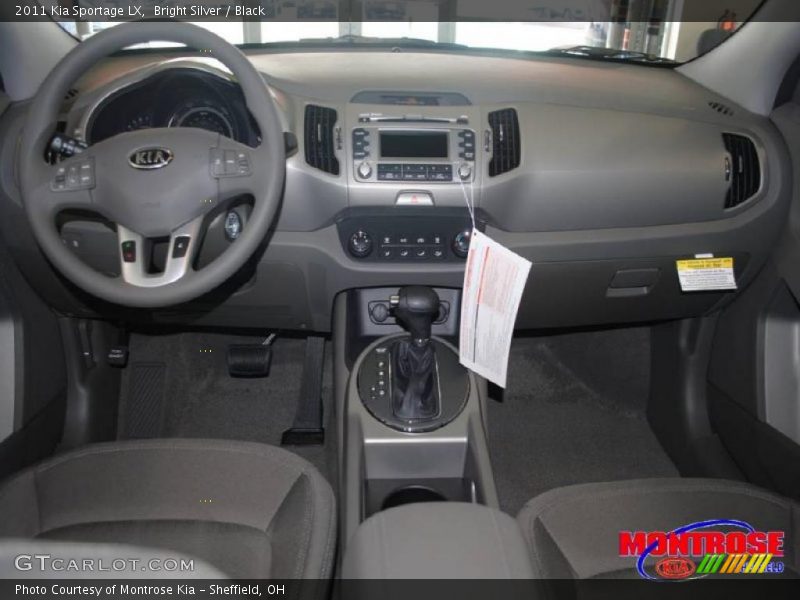 Bright Silver / Black 2011 Kia Sportage LX