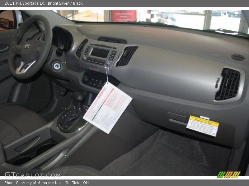 Bright Silver / Black 2011 Kia Sportage LX