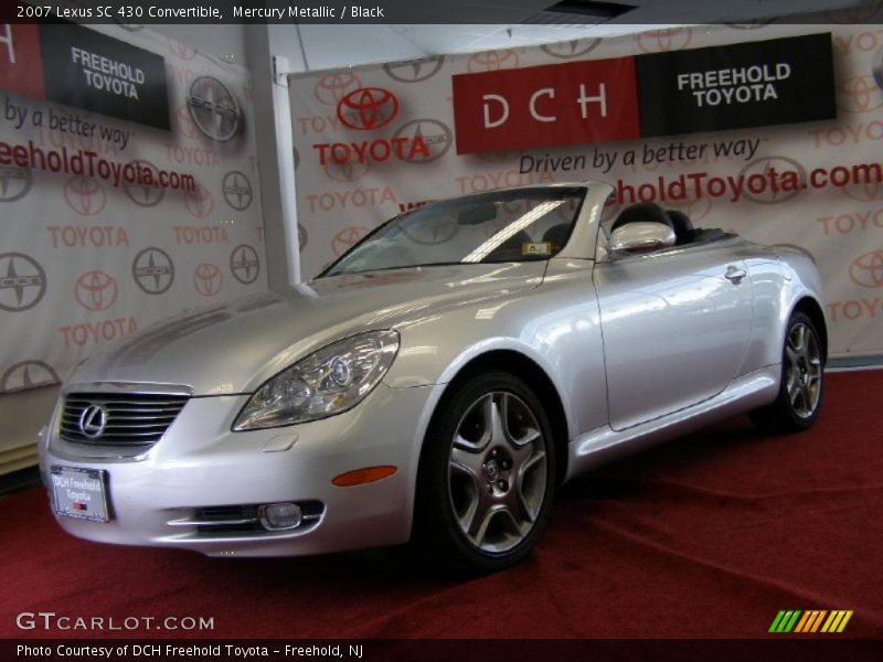Mercury Metallic / Black 2007 Lexus SC 430 Convertible