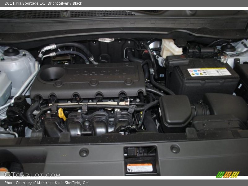 Bright Silver / Black 2011 Kia Sportage LX