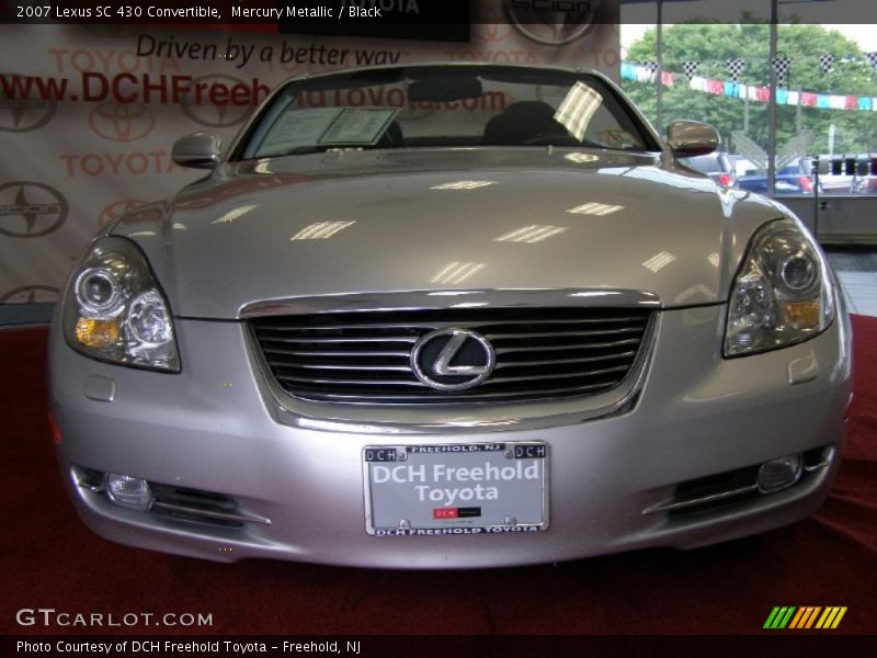 Mercury Metallic / Black 2007 Lexus SC 430 Convertible