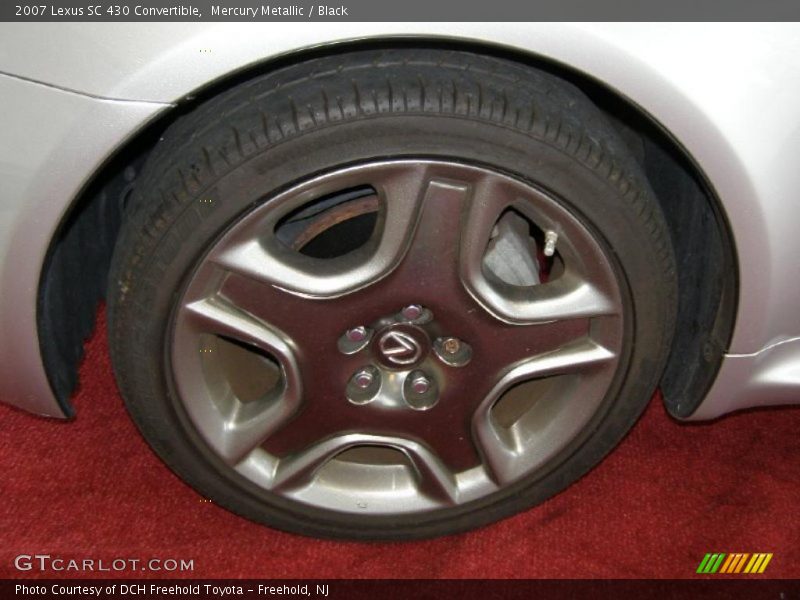 Mercury Metallic / Black 2007 Lexus SC 430 Convertible