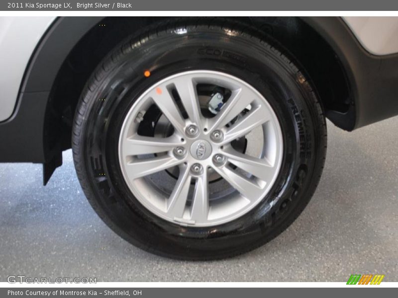 Bright Silver / Black 2011 Kia Sportage LX