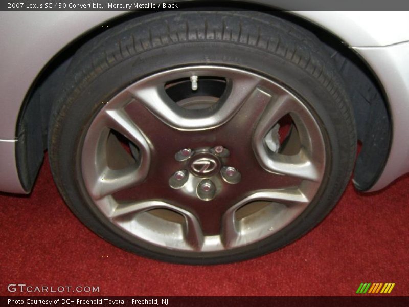Mercury Metallic / Black 2007 Lexus SC 430 Convertible