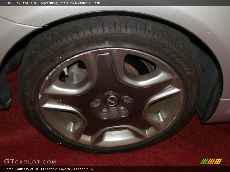 Mercury Metallic / Black 2007 Lexus SC 430 Convertible