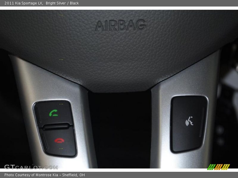 Bright Silver / Black 2011 Kia Sportage LX