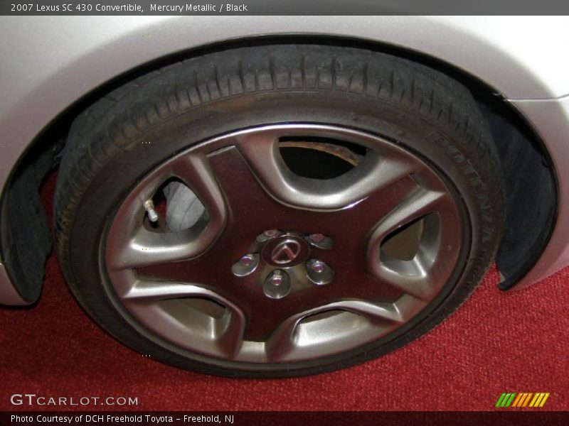 Mercury Metallic / Black 2007 Lexus SC 430 Convertible