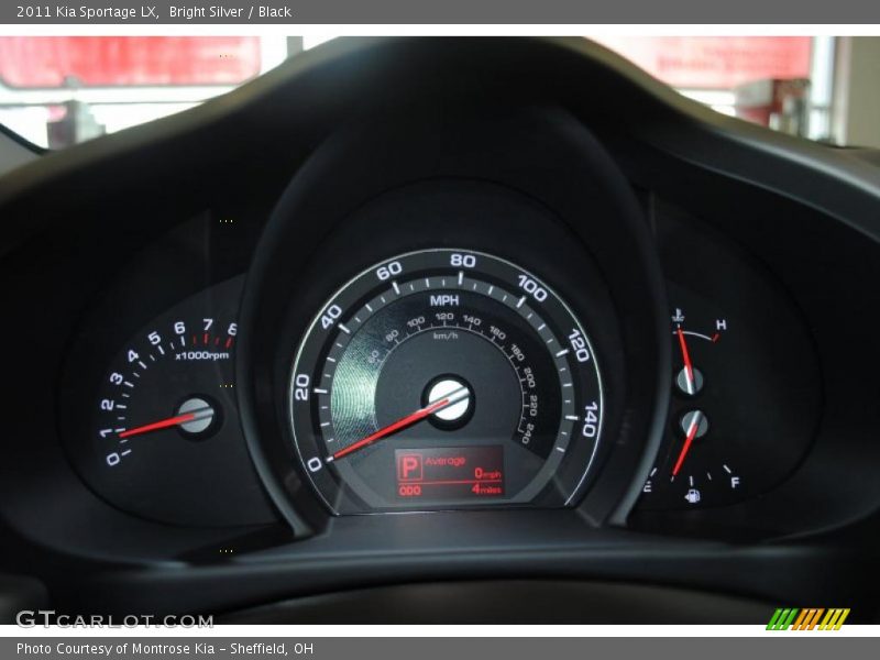 Bright Silver / Black 2011 Kia Sportage LX