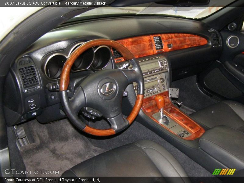 Mercury Metallic / Black 2007 Lexus SC 430 Convertible
