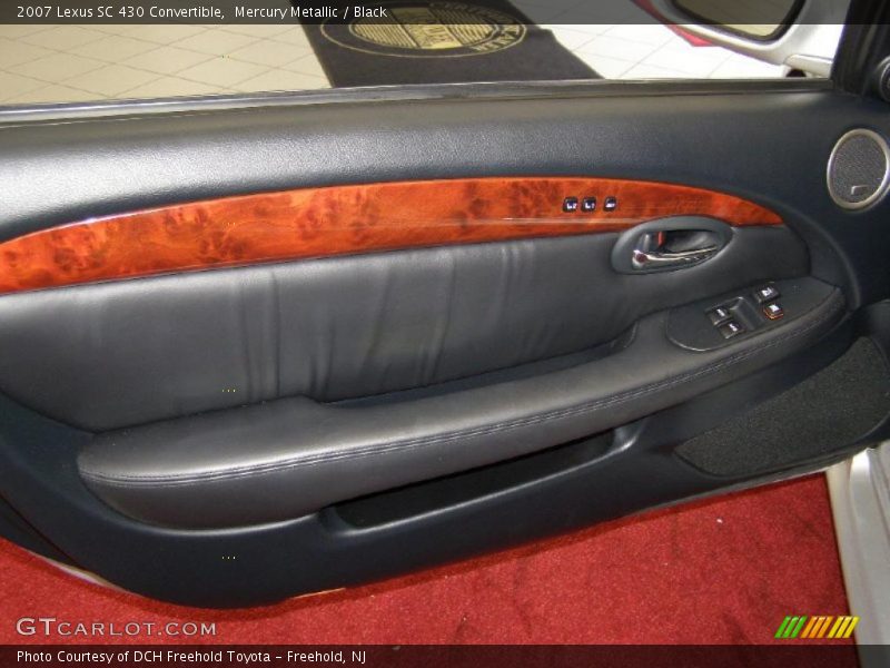Mercury Metallic / Black 2007 Lexus SC 430 Convertible