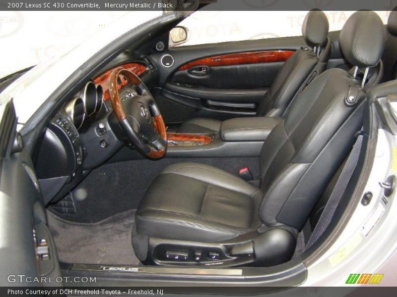 Mercury Metallic / Black 2007 Lexus SC 430 Convertible
