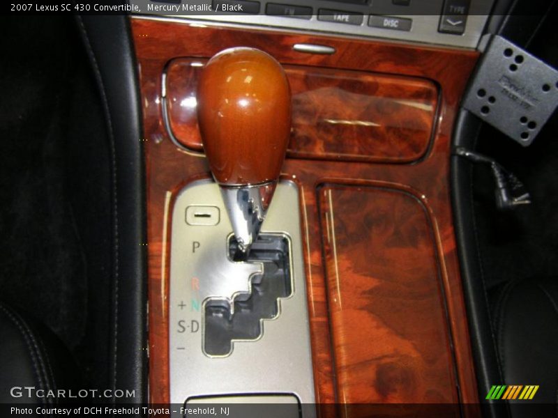 Mercury Metallic / Black 2007 Lexus SC 430 Convertible