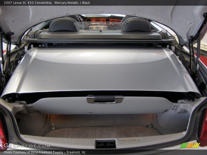 Mercury Metallic / Black 2007 Lexus SC 430 Convertible