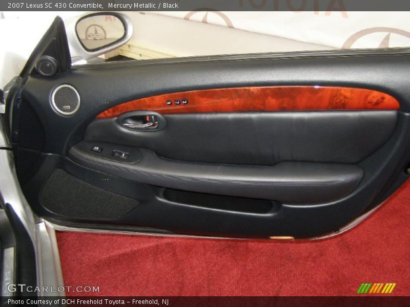 Mercury Metallic / Black 2007 Lexus SC 430 Convertible