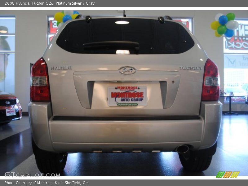 Platinum Silver / Gray 2008 Hyundai Tucson GLS