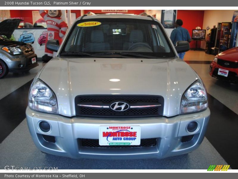 Platinum Silver / Gray 2008 Hyundai Tucson GLS