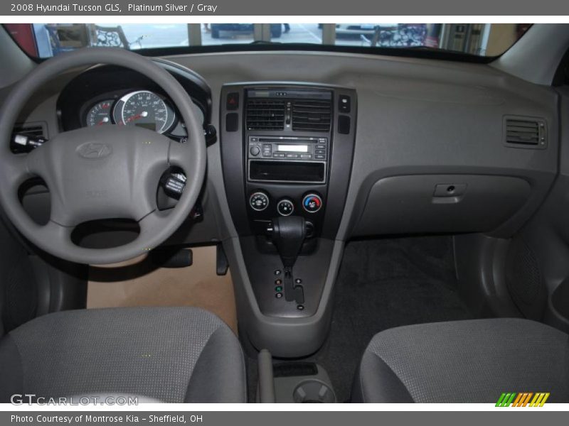 Platinum Silver / Gray 2008 Hyundai Tucson GLS