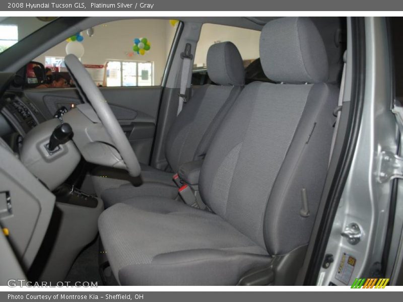 Platinum Silver / Gray 2008 Hyundai Tucson GLS