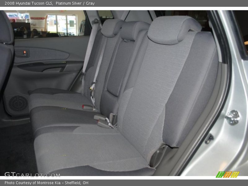 Platinum Silver / Gray 2008 Hyundai Tucson GLS