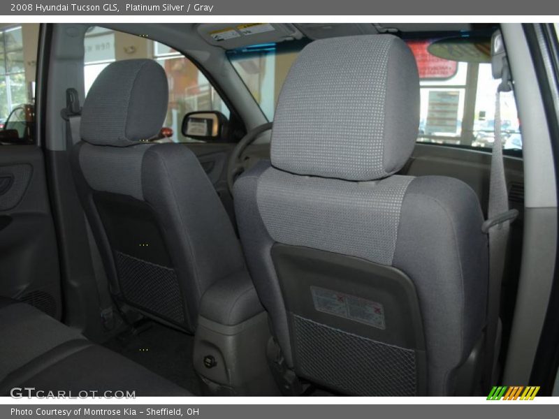 Platinum Silver / Gray 2008 Hyundai Tucson GLS