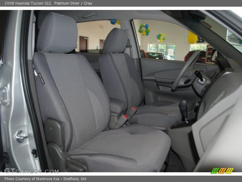 Platinum Silver / Gray 2008 Hyundai Tucson GLS