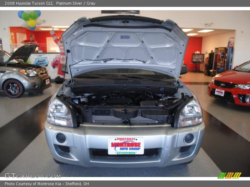 Platinum Silver / Gray 2008 Hyundai Tucson GLS