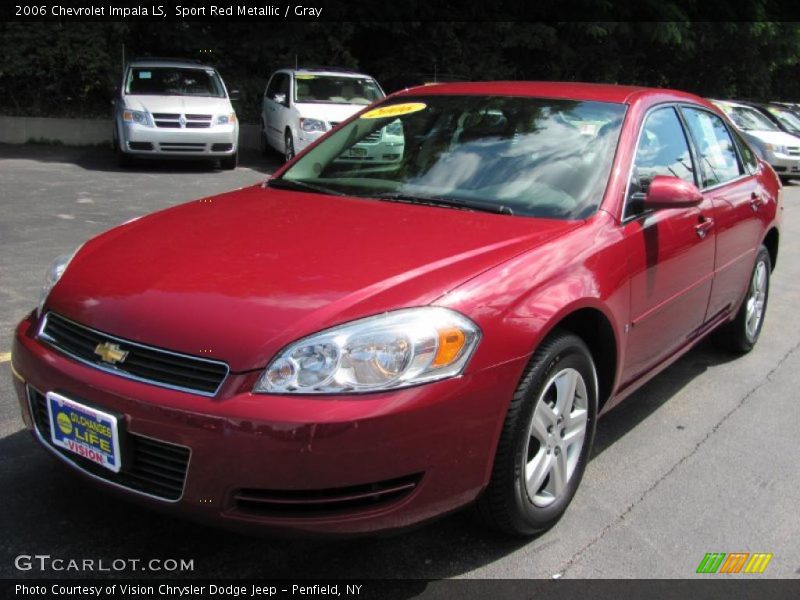 Sport Red Metallic / Gray 2006 Chevrolet Impala LS