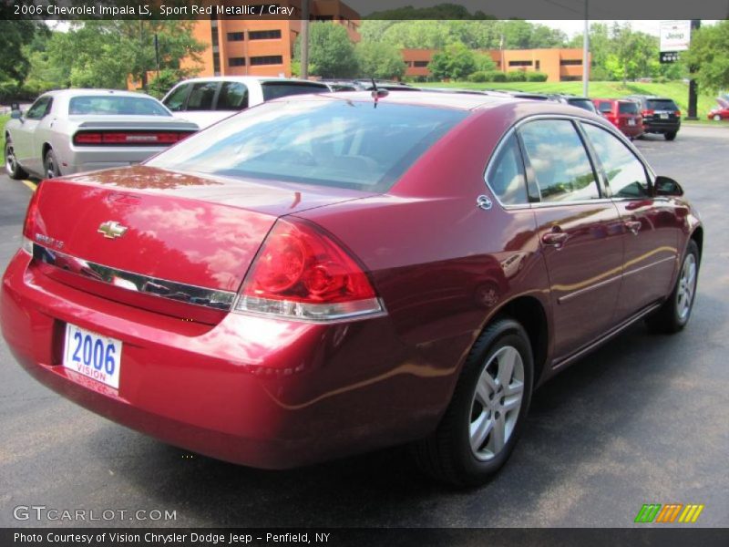 Sport Red Metallic / Gray 2006 Chevrolet Impala LS