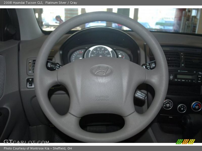 Platinum Silver / Gray 2008 Hyundai Tucson GLS