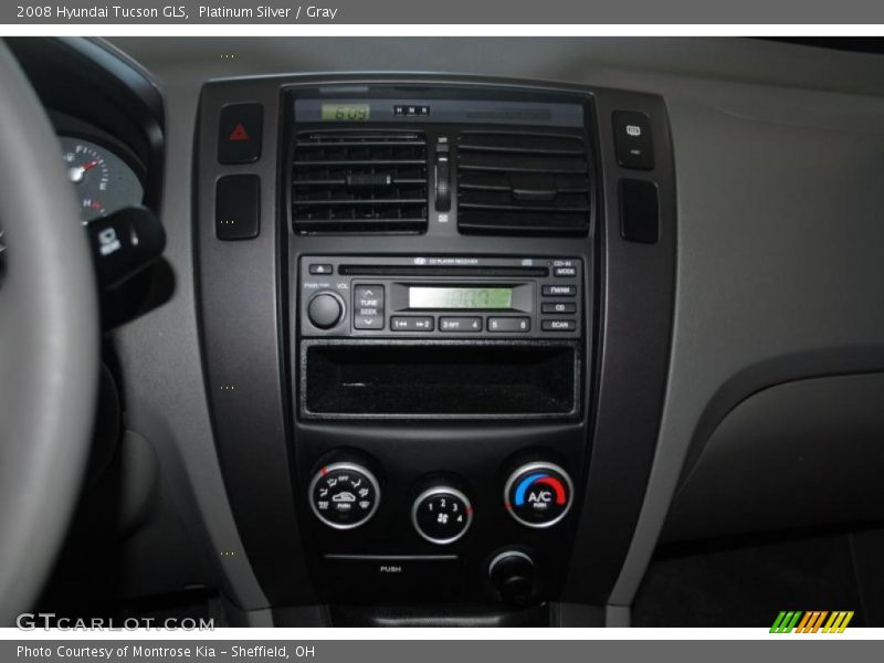 Platinum Silver / Gray 2008 Hyundai Tucson GLS